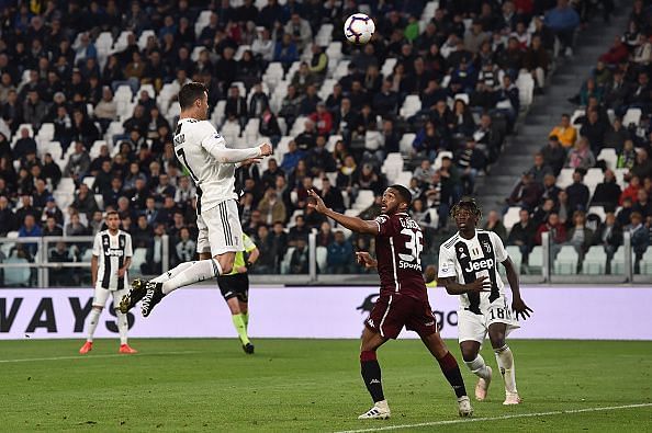 Ronaldo intercepted Leonardo Spinazzola&#039;s cross to score a phenomenal header