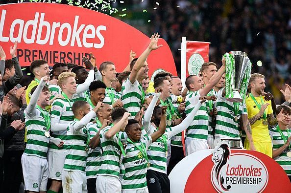Celtic won the Scottish Premiership for the eighth consecutive season