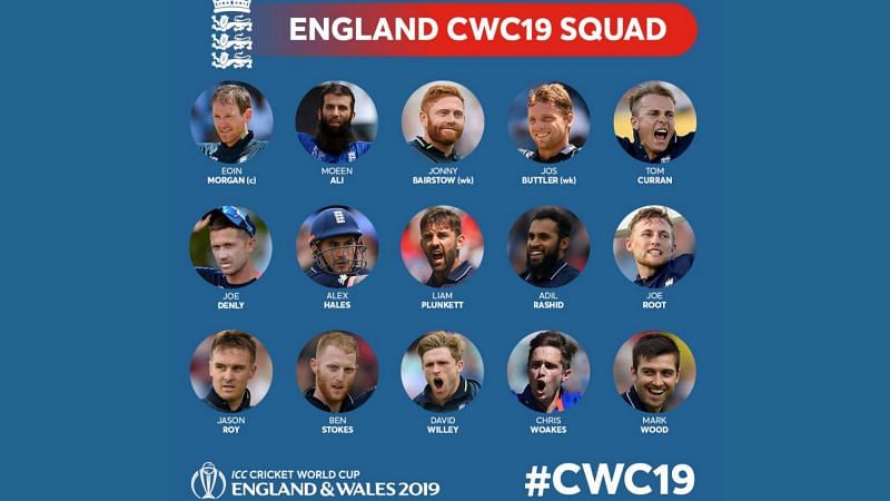 England World Cup Squad (Image Courtesy - ICC/cricketworldcup.com)