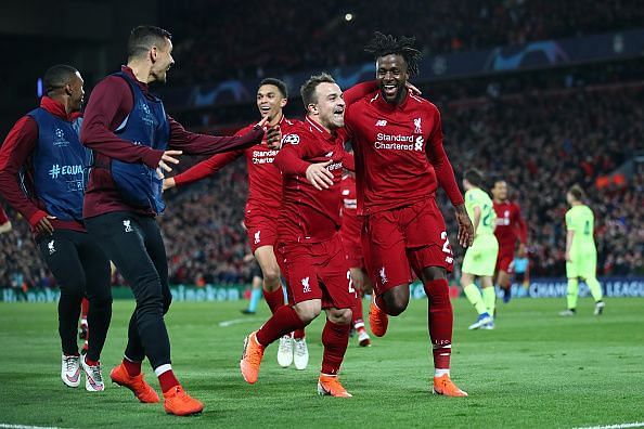 Xherdan Shaqiri played a vital role in Liverpool&#039;s win against Barcelona