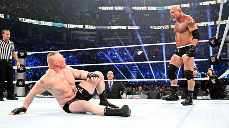 Goldberg absolutely destroyed Lesnar at Survivor Series