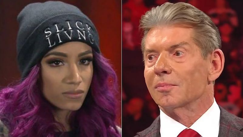Sasha Banks and Vince McMahon reportedly had a meeting