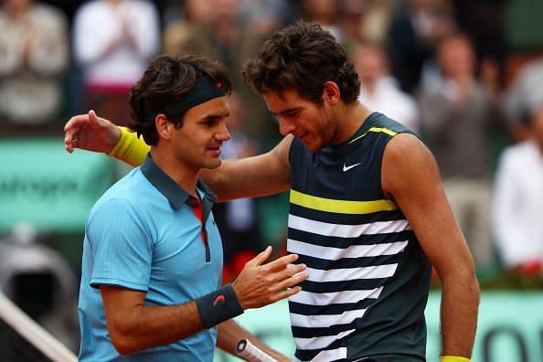 2009 French Open Semi-final- Federer overcame a resilient Del Potro