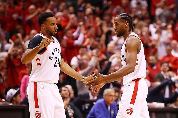 Norman Powell and Kawhi Leonard