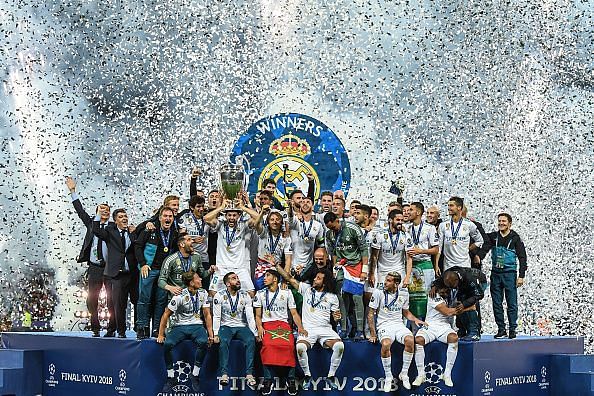 Real Madrid won the UEFA Champions League for the third time in a row last season