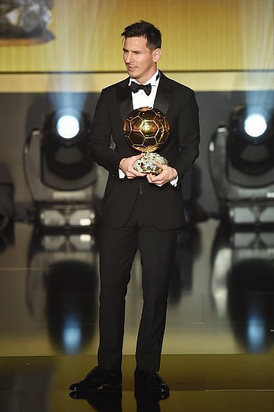 FIFA Ballon d&#039;Or Gala 2015. Messi won his 5th Ballon d&#039; Or