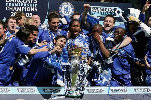 Chelsea won their first major league title in 50 years under Mourinho in 2005