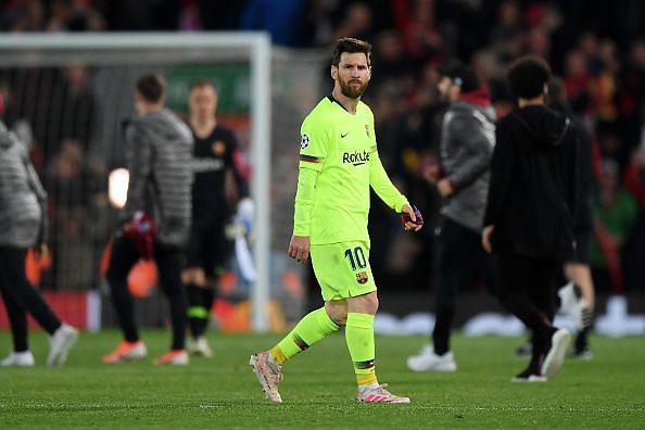 Lionel Messi failed to guide Barcelona to the final of the UEFA Champions Leagie