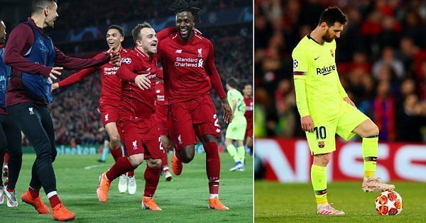 Liverpool beat Barcelona 4-0 on Tuesday