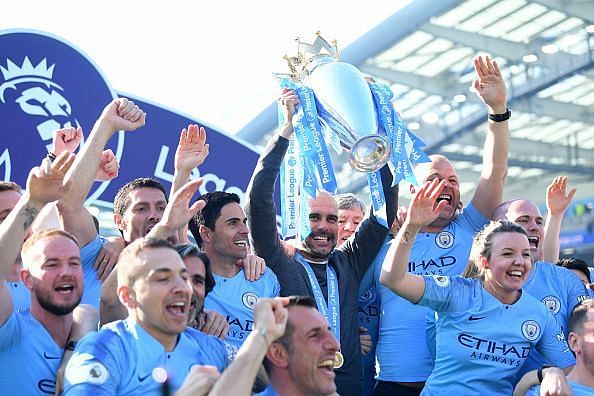 Manchester City successfully defended the Premier League title