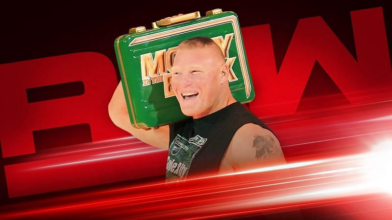 Brock Lesnar using the briefcase like a big stereo system