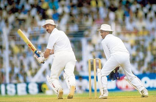 Graham Gooch swept everything in sight to carry England into the World Cup 1987 final.