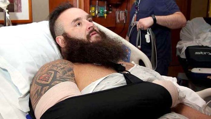 Braun Strowman could be suffering a minor injury.
