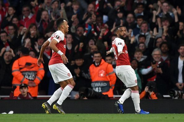 Lacazette scored a brace last night