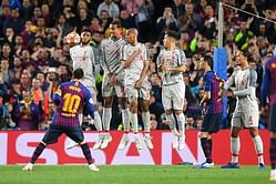 Lionel Messi discovered moving the ball from the fouled spot for his free-kick goal against Liverpool