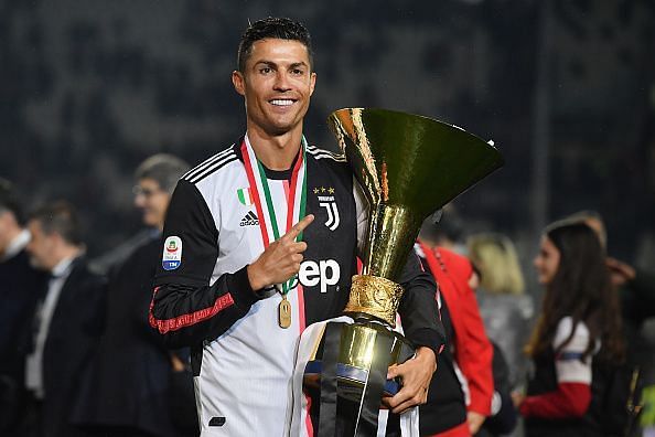 Ronaldo won the Serie A to become the first player to win the Serie A, La Liga, and English Premier League