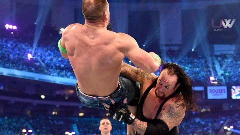 Cena and Undertaker had a weirdly short match at WrestleMania 34!