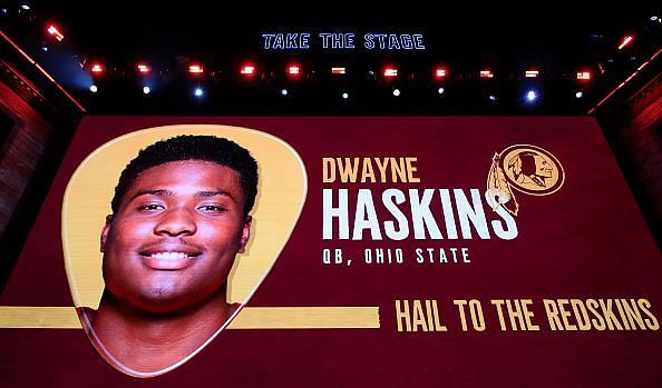 Dwayne Haskins was selected by the Washington Redskins with the 15th overall pick
