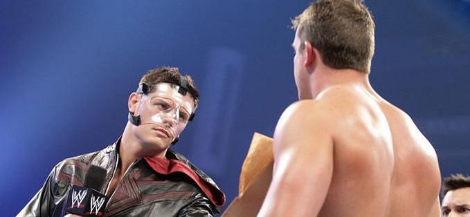 Cody&#039;s character underwent a massive change when his face was damaged during a match.