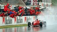 Those were the simpler times if it rained, Schumacher won more often than not