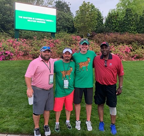 From left to right: Robbie Abrusley, Andrew Burt, Chad Maveus, Hubert Allen / Photo courtesy of Hunter Public Relations