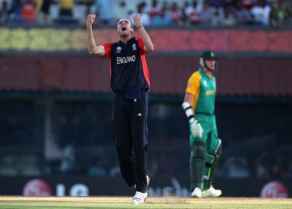 Stuart Broad had a major role to play in England&#039;s 2011 World Cup win over South Africa