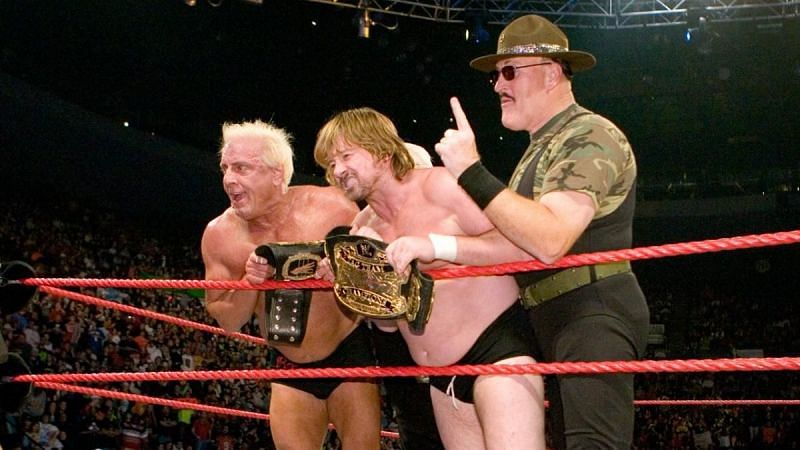 Ric Flair and Roddy Piper- This was Piper&#039;s last ever title win in WWE