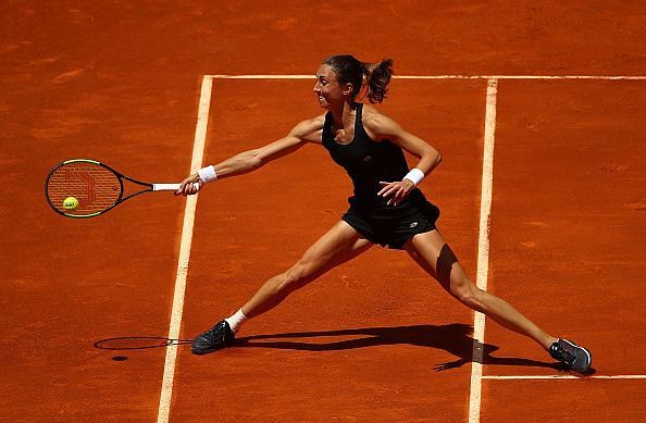 Petra Martic had her eyes on the prize during her opening round match with Garbine Muguruza at the Mutua Madrid Open