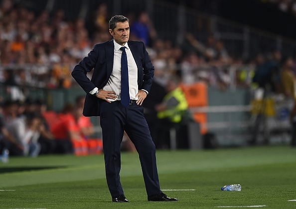 Valverde has struggled to find a reliable right back for Barcelona