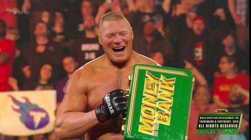 Brock Lesnar wins the men&#039;s briefcase