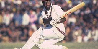 Sir Vivian Richards, the first to log up 1,000 runs in World Cups