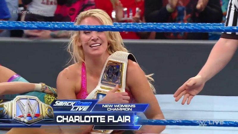 Two weeks before WrestleMania 35, Flair beat Asuka for the SmackDown Women&#039;s title.