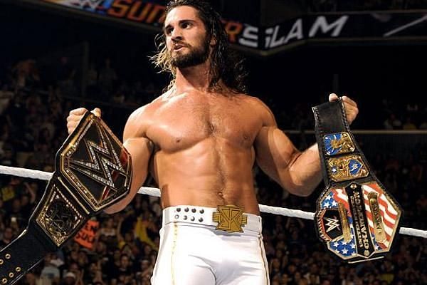 Seth Rollins as WWE and United States champion