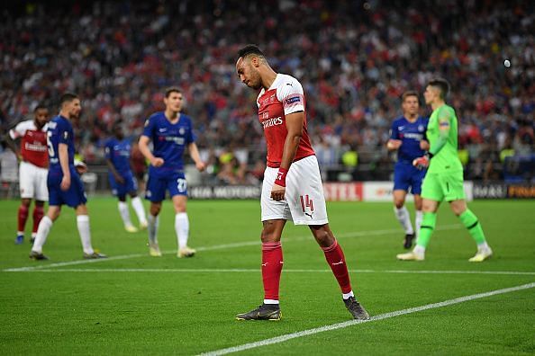Aubameyang fluffed his lines on the biggest stage of them all as Arsenal wilted in the second-half