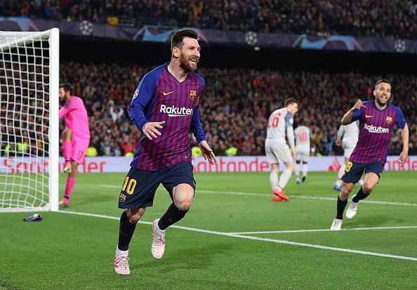 Lionel Messi is currently the leading goalscorer in Champions League