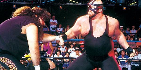 The Slobber Knocker between Cactus Jack (Mick Foley) and Big Van Vader was a highlight of wrestling in 1993.