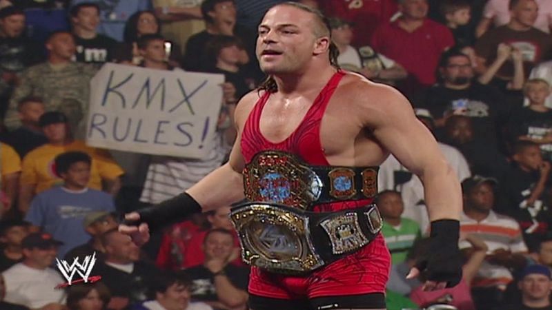 RVD as WWE Champion and ECW World Champion shortly after his One Night Stand win.