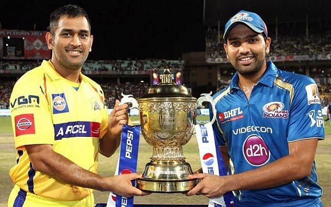 Dhoni and Rohit ( Image Courtesy: BCCI/IPLT20.com)