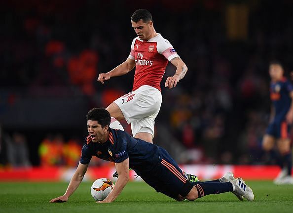 Xhaka performed well in the midfield to control the game