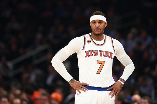 Carmelo Anthony represented the New York Knicks between 2011-2017