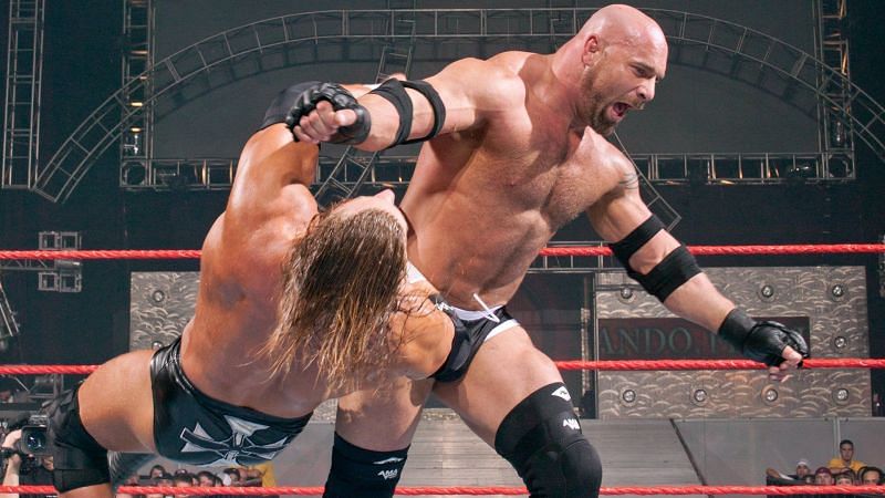 Goldberg and Triple H: Had a heated feud in 2003