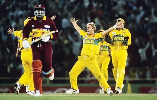 The magical Shane Warne mesmerised the West Indies.