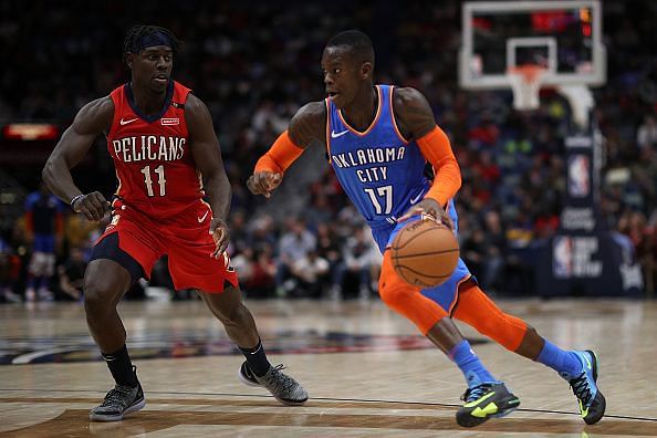 Dennis Schroder made a major contribution from the OKC bench