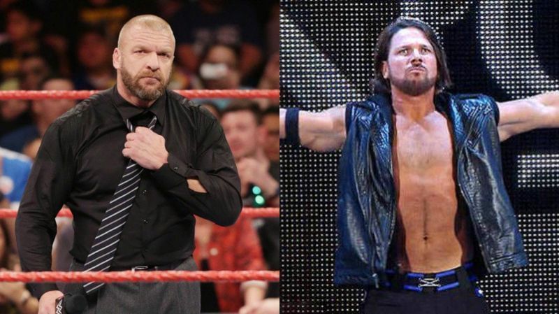 triple h and aj styles