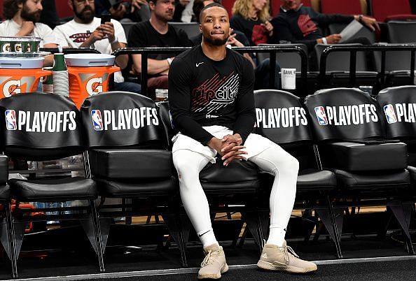Damian Lillard has been struggling from the three-point line