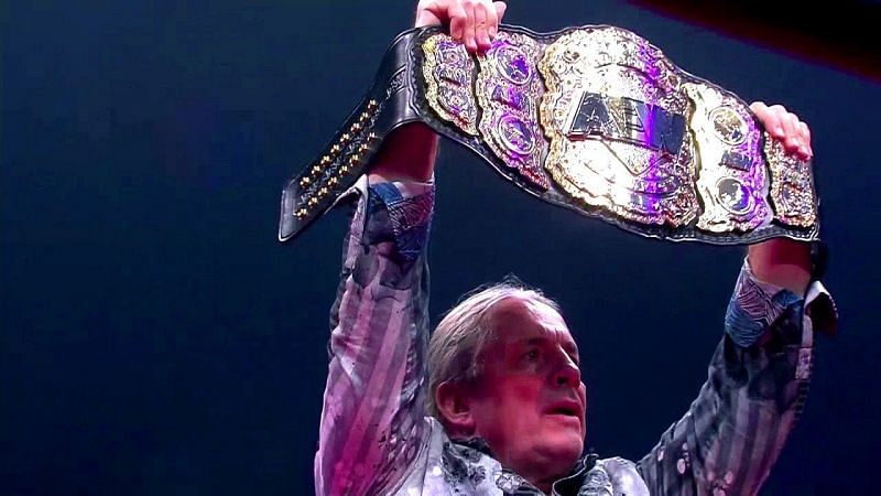 WWE Hall of Famer Bret &#039;Hitman&#039; Hart debuted the new AEW World Championship at Double or Nothing.