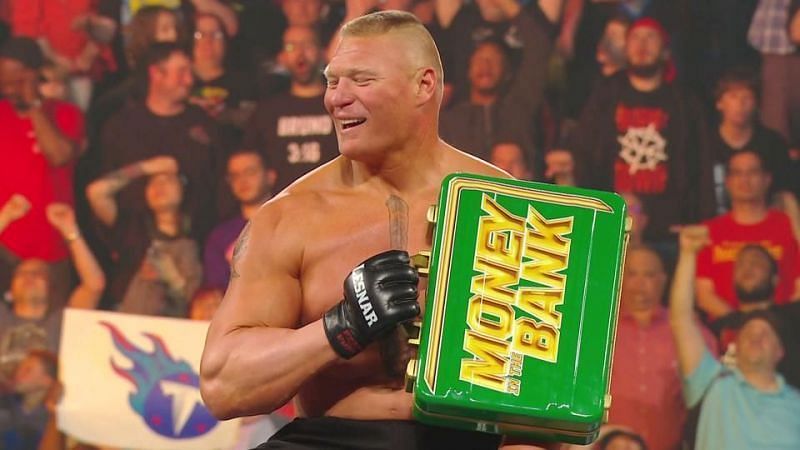 How could anyone hate that smiling face? Brock Lesnar at Money in the Bank 2019.