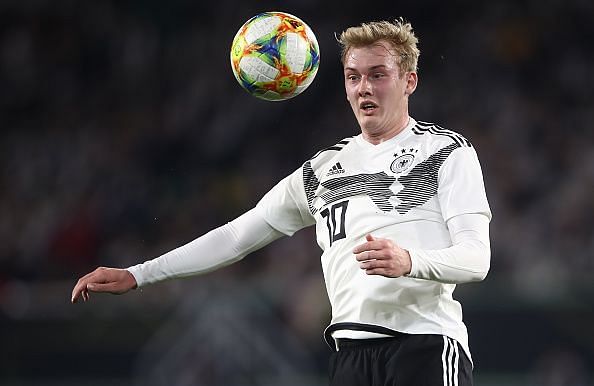 Brandt in action during Germany&#039;s international friendly game against Serbia