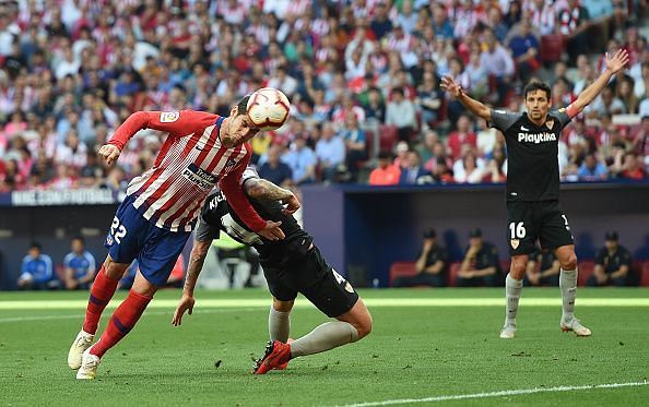 Alvaro Morata in action for Atletico Madrid