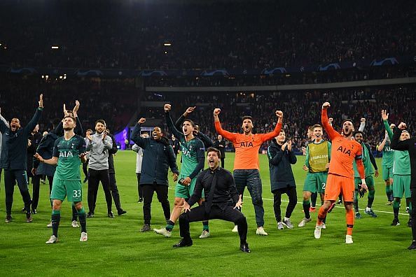 Enter caption Ajax v Tottenham Hotspur - UEFA Champions League Semi Final: Second Leg